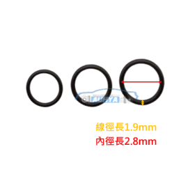 通用型油環 P系列 O型環 緊迫條 O-Ring / 1.9MM P3 / 10入